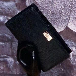 Kate Spade ♠️ Black Leather W/Gold Hardware Wallet